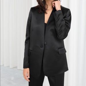 NWT & Other Stories Satin blazer with a defect
